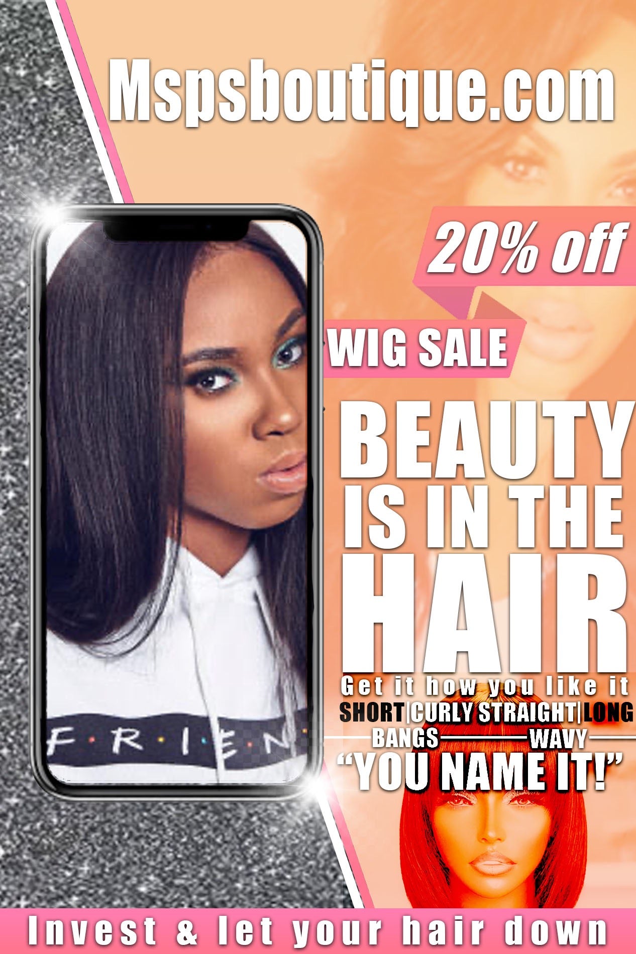 Wigs and bundles sale