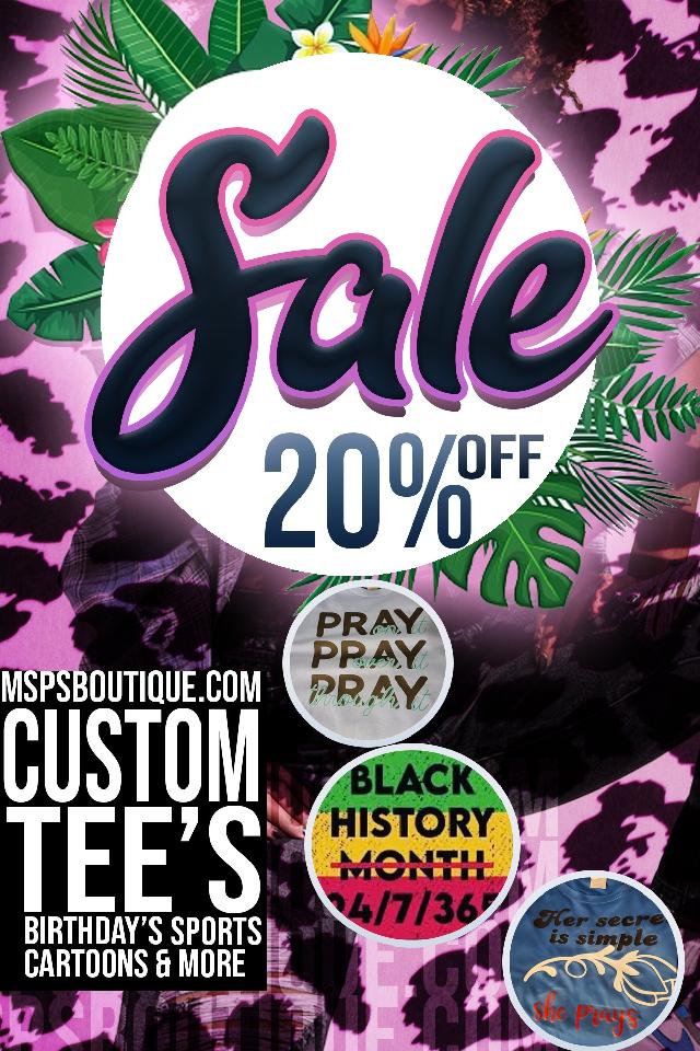 Tee sale