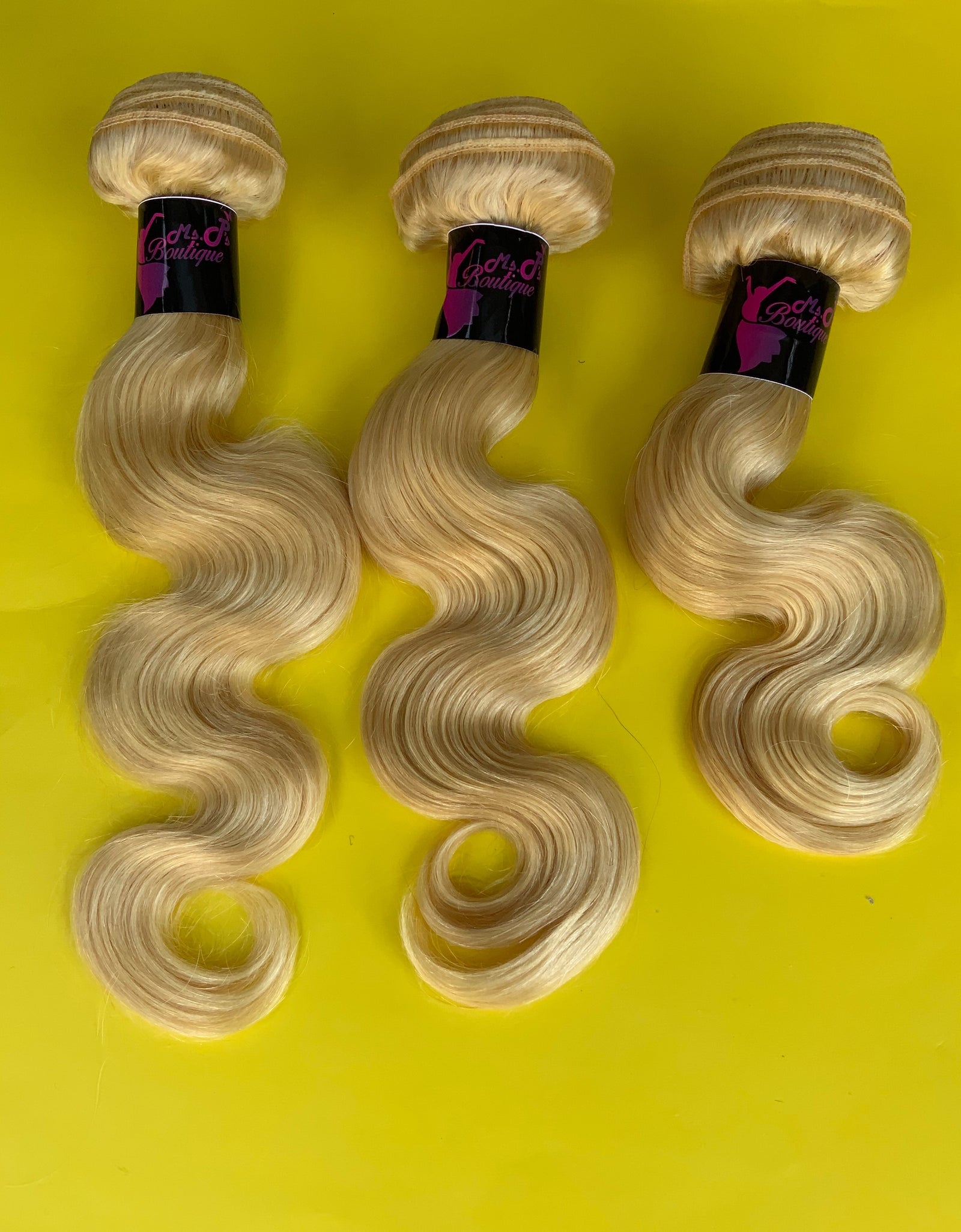 #613 BLONDE BODY WAVE 10A BUNDLES