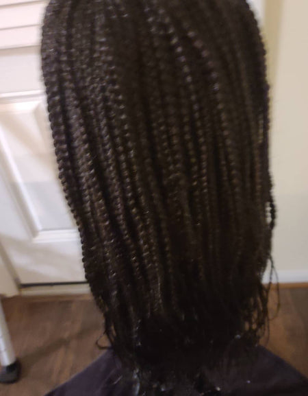 Box braided wig