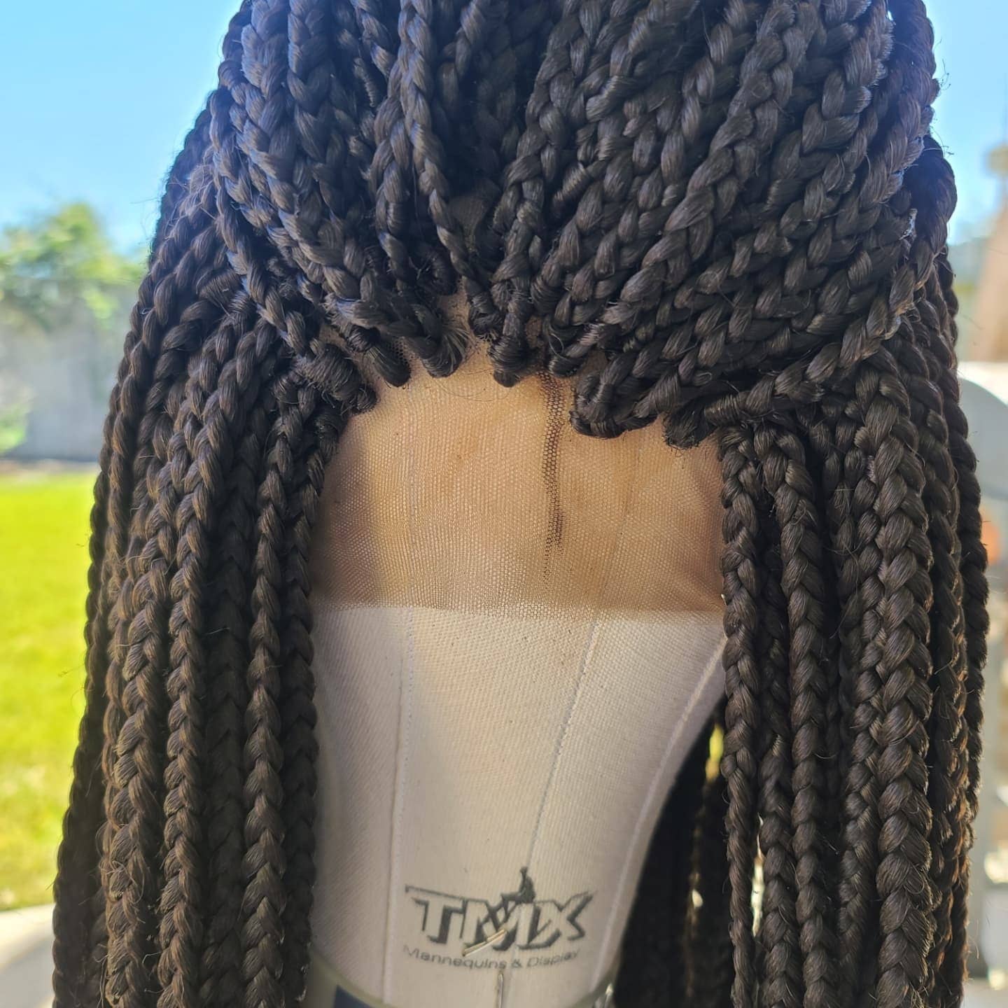 Box braided wig