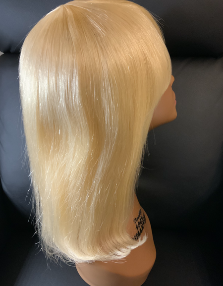 14 INCH #613 BLONDE WIG W/BANGS